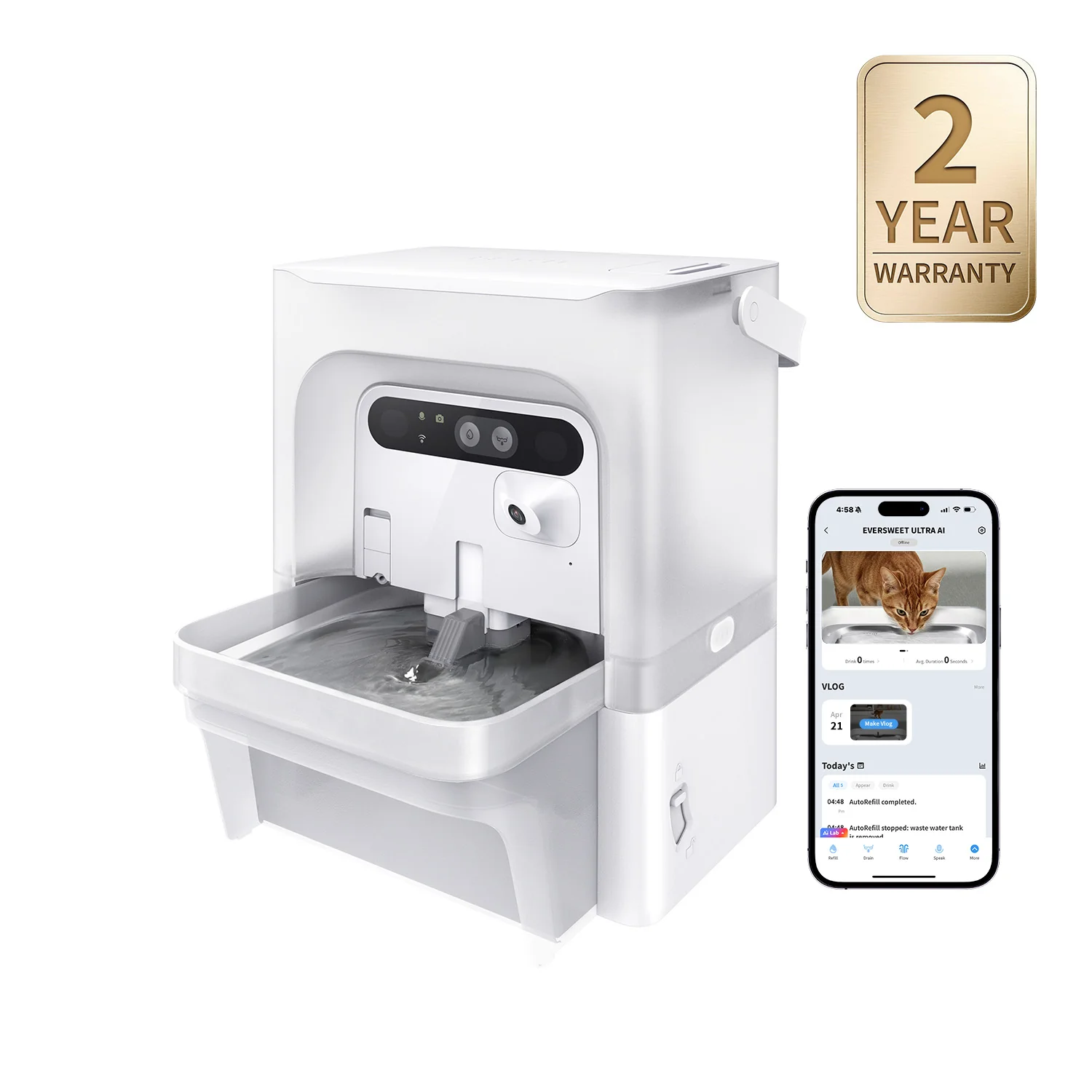 EverSweet Ultra with Camera Pet Water Fountain