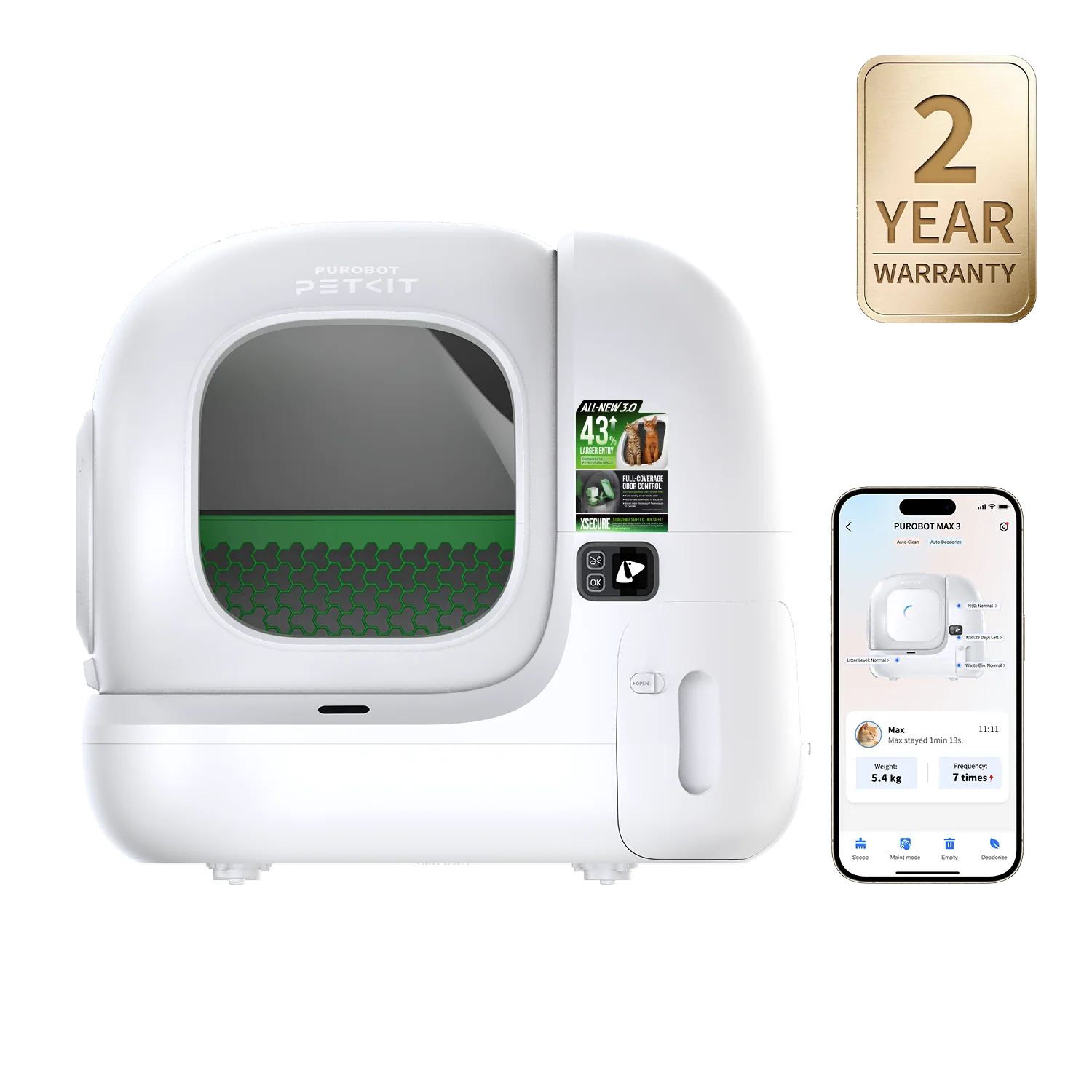 Purobot Max 3 Automatic Cat Litter Box