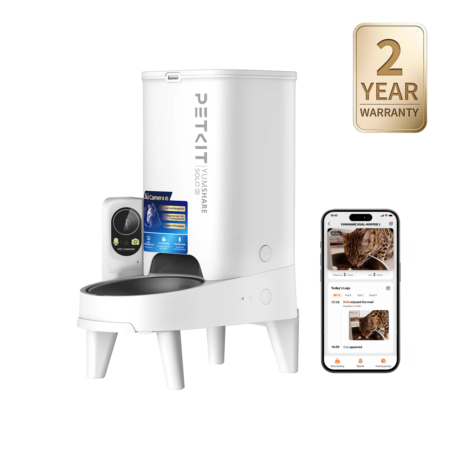 YumShare Solo 2 Automatic Feeder with Camera